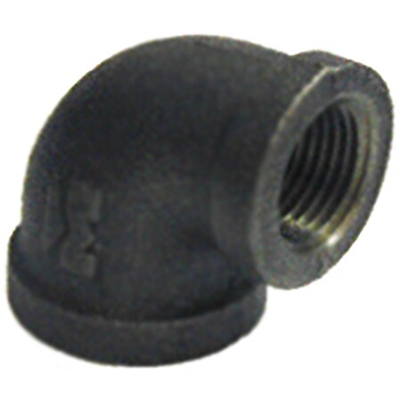 Apositos 0.5 x 0.38 in. Black Reducing Elbow AP2825211